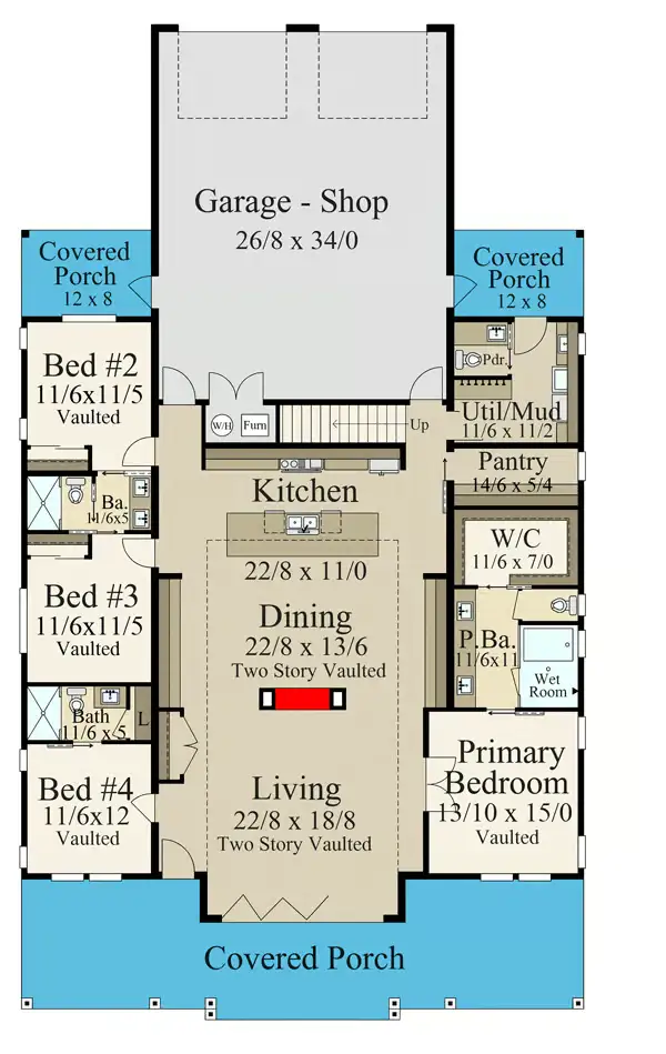 4 bedroom barndominium floor plans