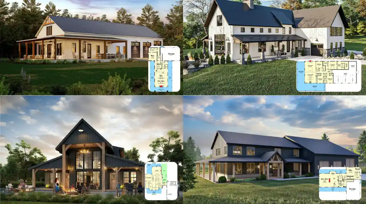 Explore 20 4 Bedroom Barndominium Floor Plans With Style and Comfort