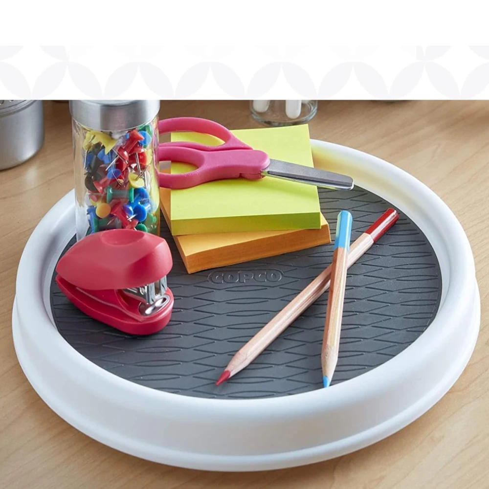 Add a Lazy Susan for Small Items, closet organization ideas