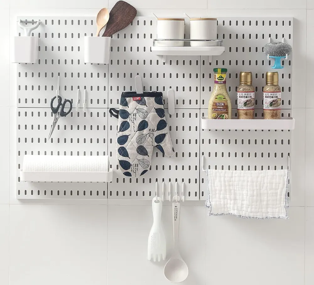 Use a Pegboard for Accessories, closet organization ideas