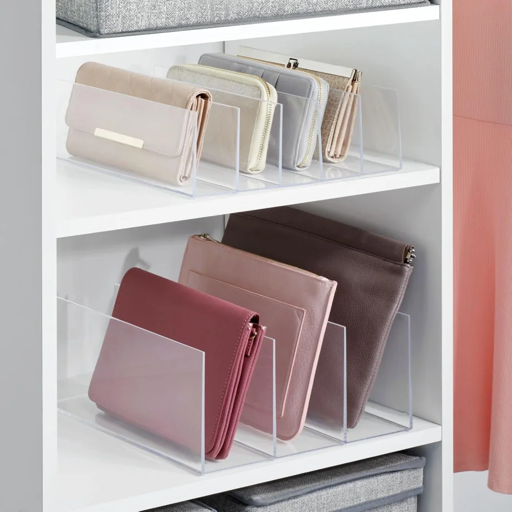 Store Handbags with Dividers, closet organization ideas