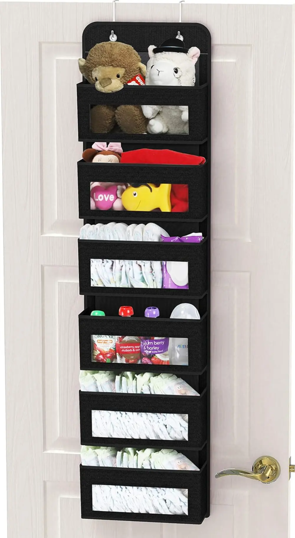 Use Over-the-Door Organizers, closet organization ideas