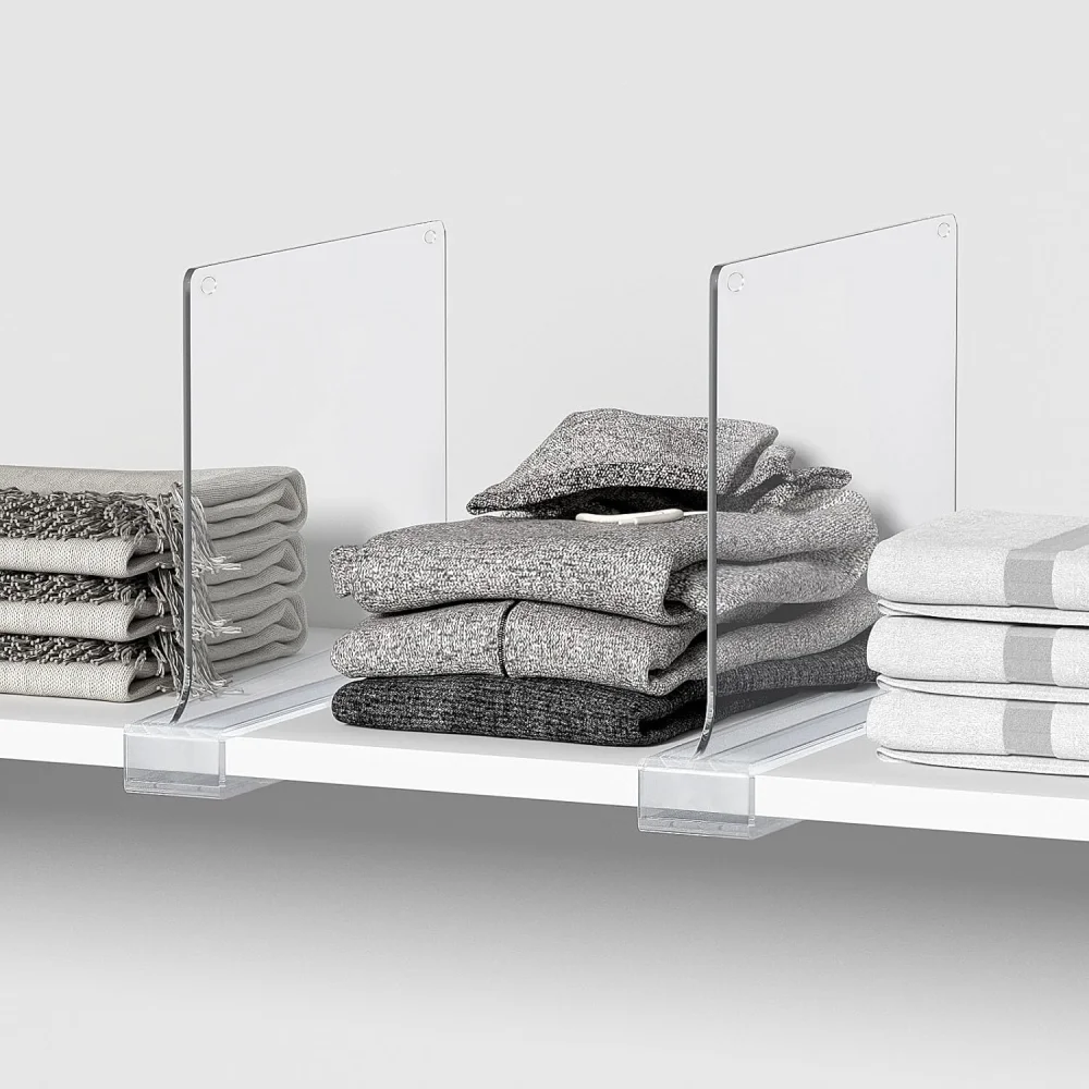 Use Shelf Dividers, closet organization ideas