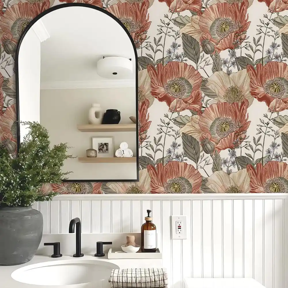 laundry room wallpaper ideas