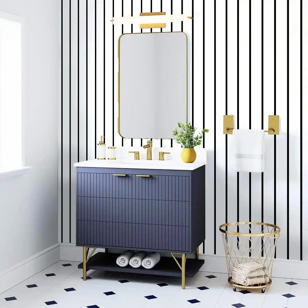 laundry room wallpaper ideas